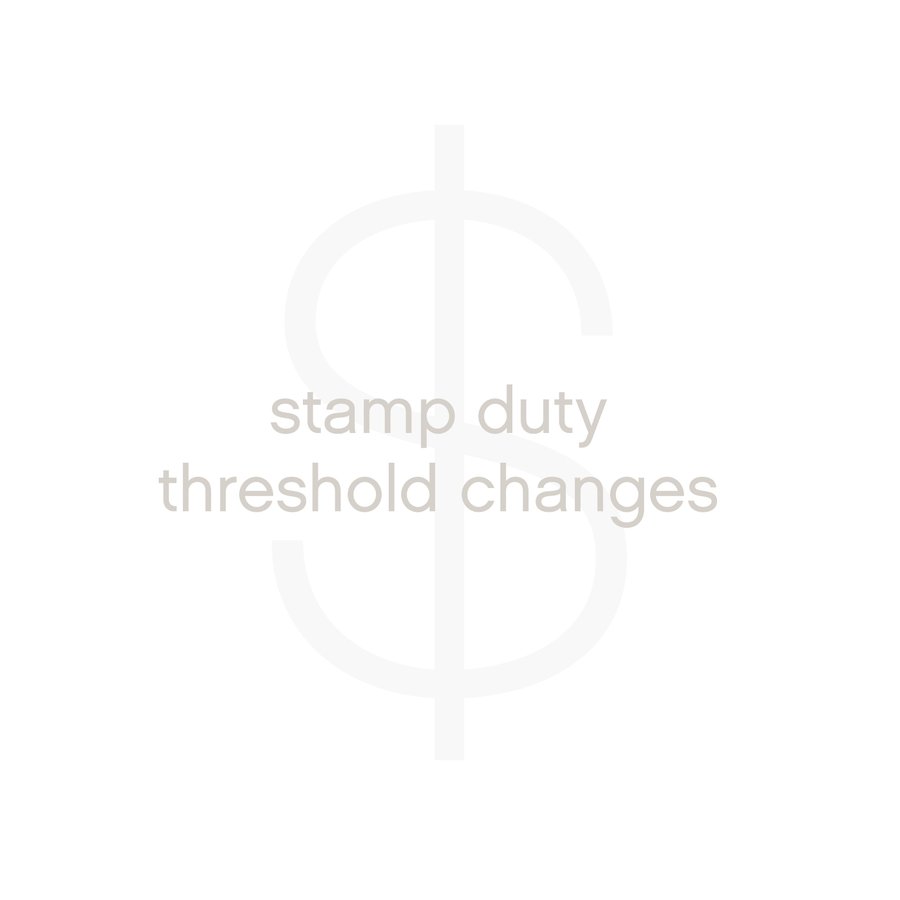 Stamp duty threshold changes